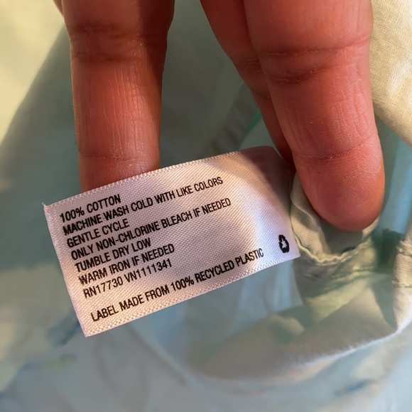 Merona long sleeve printed Popover Xs collared - Picture 5 of 7